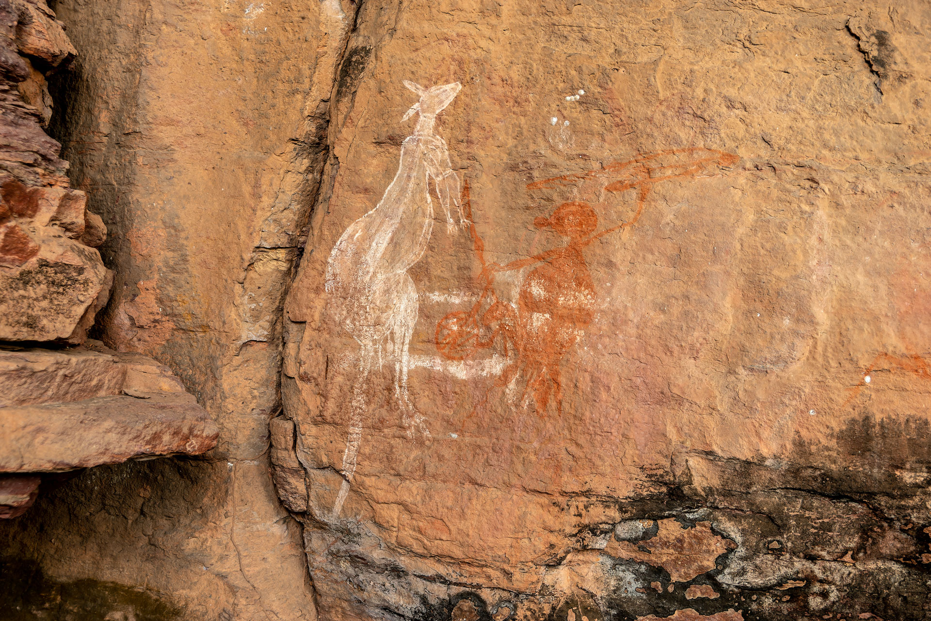 Kakadu National Park - historische Felsmalereien der Aborigines am Anbangbang Rock Shelter